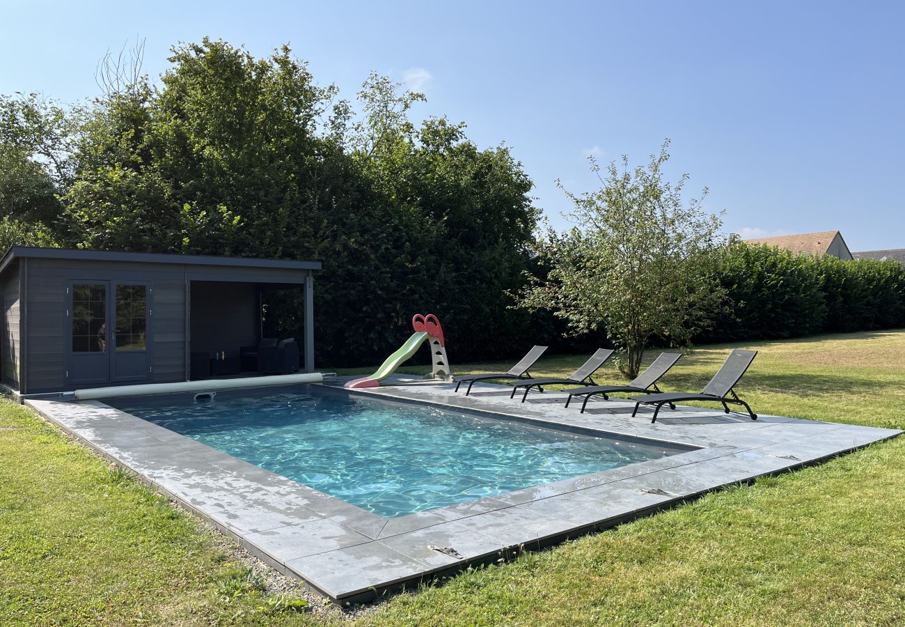 House in Domfront-en-Champagne - L'Oasis Familiale - piscine - parking - 10p