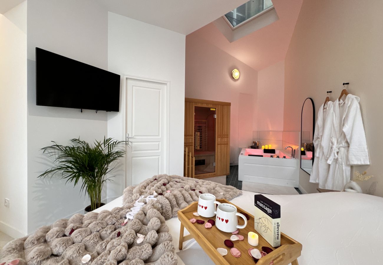 Studio à Le Mans - Mon spa privé - Balnéo & Sauna - Le Mans insolite