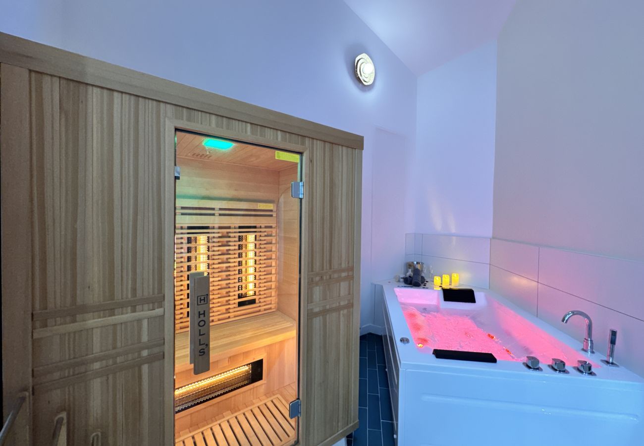 Studio à Le Mans - Mon spa privé - Balnéo & Sauna - Le Mans insolite