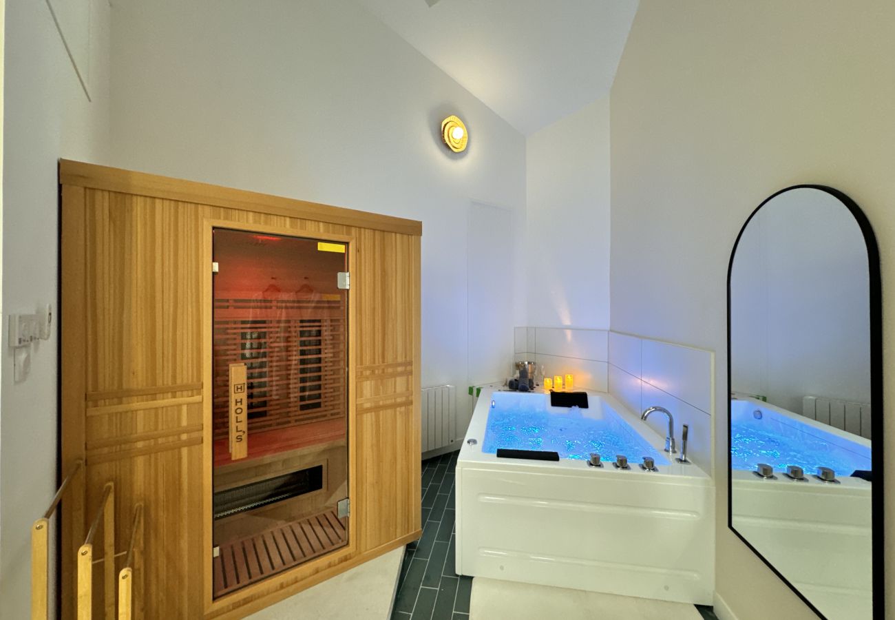 Studio à Le Mans - Mon spa privé - Balnéo & Sauna - Le Mans insolite